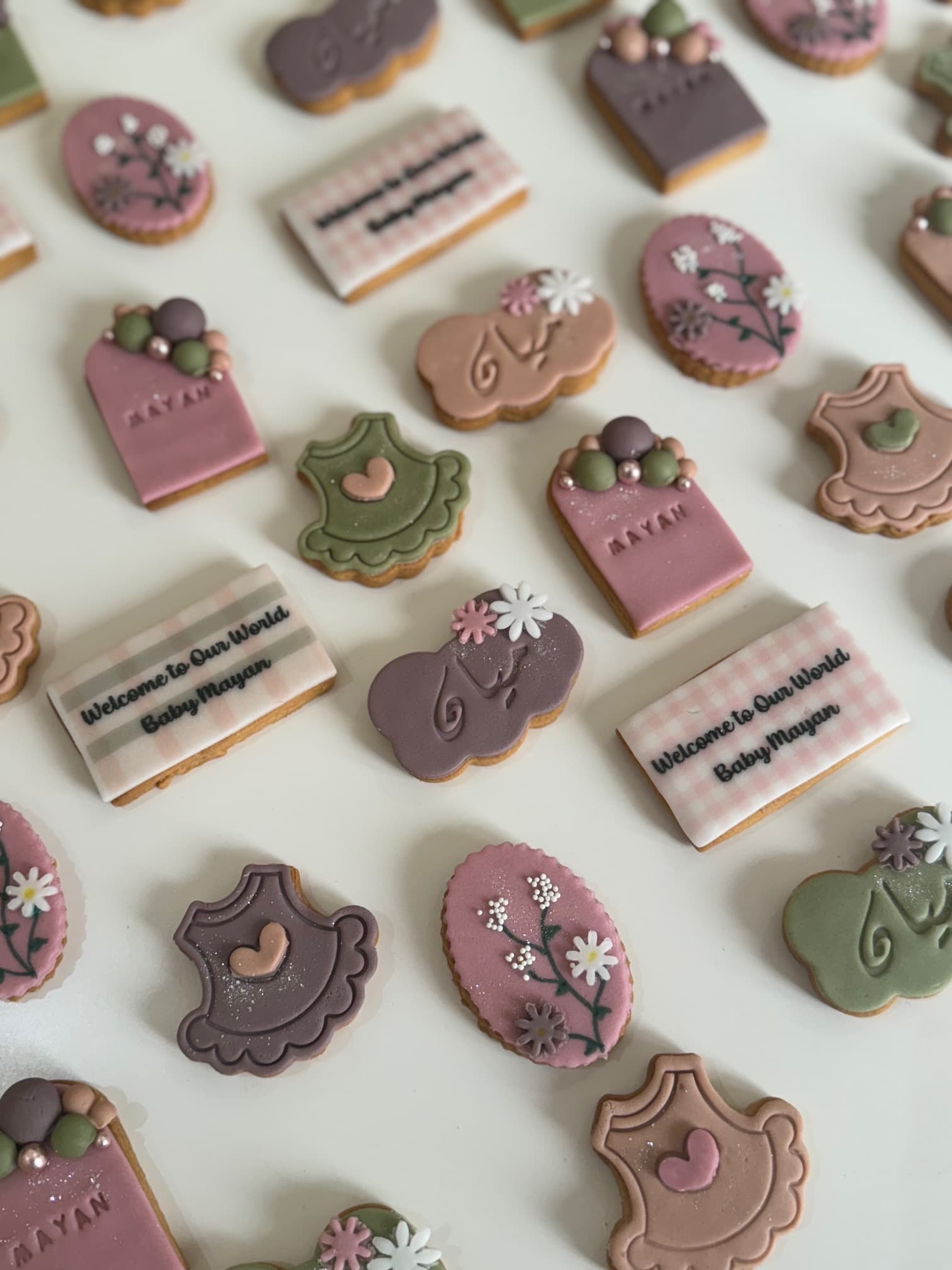 Custom decorated cookies for a special occasion.